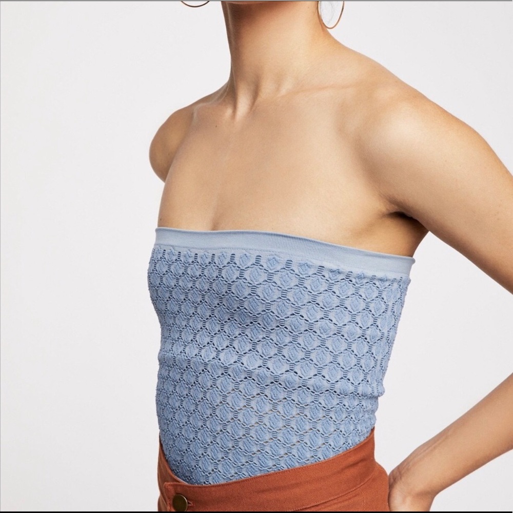 Free People Honeycomb Textured Tube Top